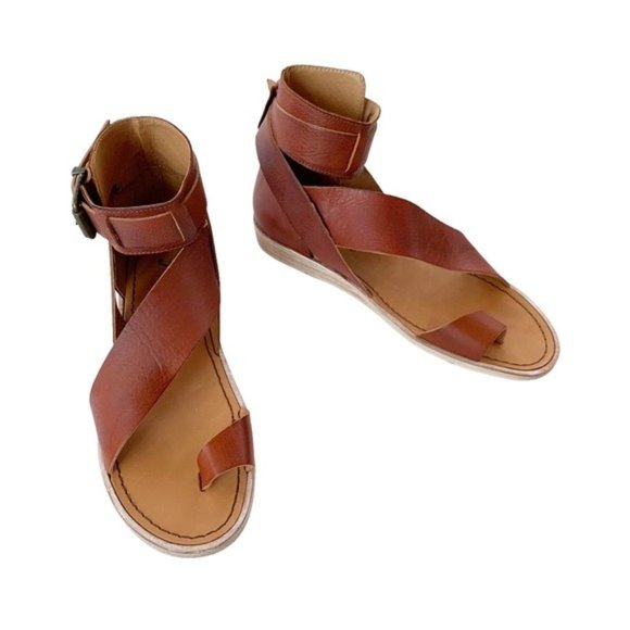 Free People Vale Boot Sandals Mahogany 39.5 NWT - Picture 5 of 16